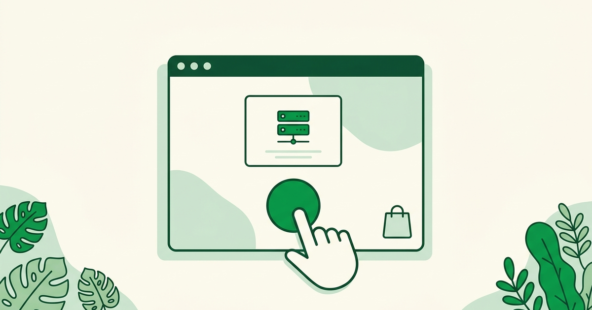 Shopping cart with a server inside, pause symbol showing order is on hold