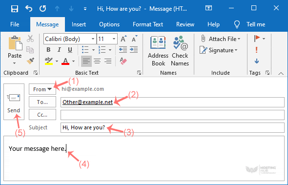 How to Send Email Using Outlook 2019 - 2024