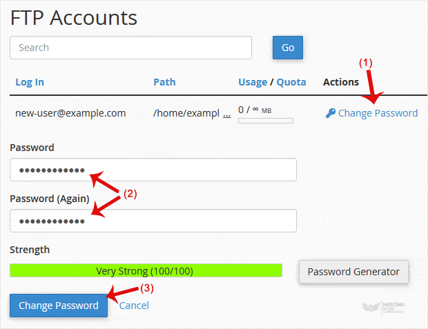 How to Change the Password of the FTP Account in cPanel - 2024