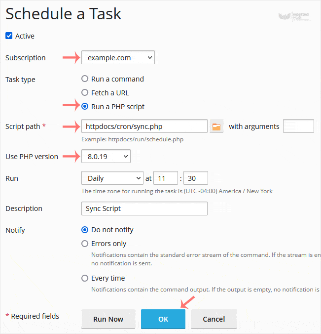 How to Create Scheduled Tasks in Plesk - 2024