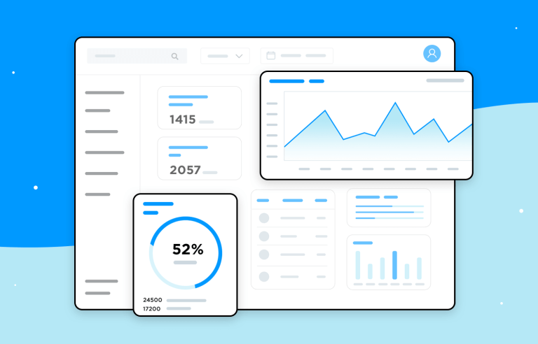best practices for Dashboard Design Justinmind header x